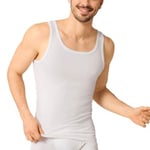 Sloggi For Men Basic Vest Vit bomull Small Herr