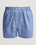 Derek Rose Classic Fit Cotton Boxer Shorts Blue