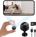 Mini Caméra,Full HD 1080P Mini Camera Surveillance WiFi,Petite Camera Espion sans Fil,Mini Camera Espion sans Fil Invisible,64GB