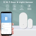 Wireless Door Window Sensor 2 In 1 Brightness Sensing For Door Sensor For