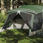 Campingtält med veranda 4 personer grön vattentätt