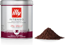 illy Coffee, Intenso Ground Coffee, Dark Roast, 100% Arabica Coffee, 125g