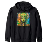 Ayahuasca - Guided by Psychic Powers and Mystical Insights Zip Hoodie