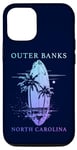 Coque pour iPhone 15 Pro Outer Banks North Carolina Surf Planche de surf vintage