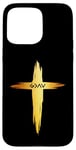 Coque pour iPhone 15 Pro Max Croix chrétienne « God is Faithful For All Seasons » pour homme et femme