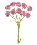 Scrapberrys Pappersblommor Chrysanthemum - 10 mm White Pink st