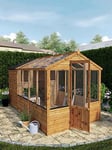 Mercia 12 X 6 Traditional Apex Greenhouse Combi Shed - Fsc&Reg; Certified