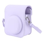 Mini Instant Camera Suojalaukku PU-kamerakotelo säädettävällä olkahihnalla Fujifilm Instax Mini 12 -kameralle, violetti