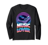 Retro Vinyl Turntable Music Lover Vintage Record Player Long Sleeve T-Shirt