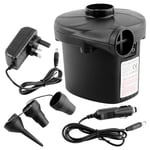 12V Electric Air Pump Fast Inflator Kit for Inflatable Camping Bed Pool Mattress