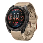 Garmin Fenix 8 AMOLED 43mm Klokkerem i silikon - Beige