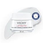 Vichy, Liftactiv, Crème de Jour Anti-Rides Raffermissante, Lisse & Repulpe, Enrichi en Acide Hyaluronique, Pour Peau Sèche, 50 ml