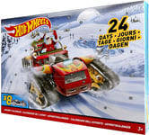 Hot Wheels 24 Day Advent Calendar DXH60 with 8 Full-Size Cars & 16 Accessories 