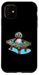 iPhone 11 Billiards Penguin Hustler Pool Snooker Playing Pool Games Case