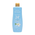 Corine de Farme - Lait Hydratant et Prolongateur Après-Soleil - Activateur de Bronzage - au Monoï de Tahiti - Lotion pour Corps et Visage - Hydrate 24h - 250 ml - Fabrication Française