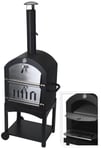 Grilli-savustin Vaggan 3in1, 162x50,3x37,6 cm, musta