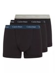 Calvin Klein Trunks, Pack of 3, Black/Multi