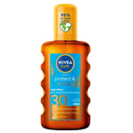 Sun Protect &amp; Brons spraygarvningsolja aktiverande naturlig solbränna SPF30 200ml