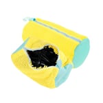 Lot de 2 Sacs à Linge pour Chaussures Réutilisables, Sac de Lavage Machine à Laver pour Chaussures Portable avec Fermeture Éclair, Filet Linge Machine à Laver Chaussures Protéger Chaussures (Jaune)