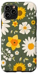 iPhone 11 Pro Yellow and White Flowers Floral Love Summer Pattern Case