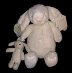 Jellycat Baby “Bashful Bunny Musical Pull”Original Gold Tag Rabbit Soft Toy New