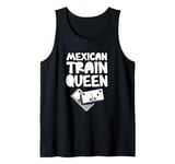 Womens Mexican Train Queen Dominoes Queen Tank Top