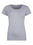 Short Stories Women's Shirt 1/2 Pyjama Top, Grey (Grey Mel. 1737.0), 12 (Size: Small)