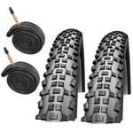 26" Bike Tyre Schwalbe Rapid Rob 26x2.10 K-Guard & Presta Inner Tubes