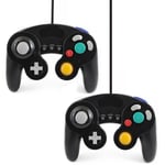 2x Controller Manette Classique Joypad Filaire - Compatible Avec Nintendo Gamecube Gc Wii