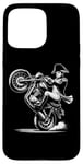 iPhone 15 Pro Max Napoleon Bonaparte Pulling a Wheelie on a Motorcycle Funny Case