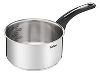 Tefal Emotion Casserole 20 cm inox, Garantie 10 ans, Base épaisse pour une diffusion de chaleur homogène, Design élégant, Poignée robuste, Induction E3013004