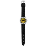 Batman Barn/Kids Time Teacher Analog Klocka En Storlek Svart Black/Yellow/Silver One Size