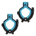 Radius Pair of RAD Universal Mic Clips Light Blue Soft Grip