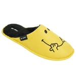 Mr Men Mens Mr Happy Slippers - L