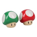 Super Mario Brothers Mushroom Salt and Pepper Shakers Officially Lic (US IMPORT)