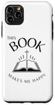 Coque pour iPhone 11 Pro Max Ce livre me rend heureux. La croix de Jésus. La Sainte Bible