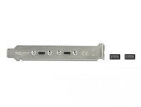 Delock Slot bracket - USB-panel - 20-stifts USB 3.1-header til USB-C - 50 cm