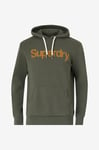 Superdry - Huvtröja Classic Core Logo Hoodie - Grön