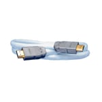 SUPRA 1001100278 Patchkabel 2 x HDMI, gjutna kontakter 8 m