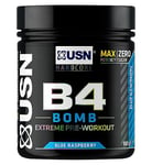 USN B4 Bomb pre-workout drink blue raspberry 180g