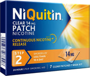 NiQuitin 14 mg Nicotine Patch - Step 2 - Stop Smoking Aid Therapy - 7 Patches