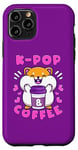 Coque pour iPhone 11 Pro Hamster, K-Pop et café, musique coréenne, mignon et enjoué