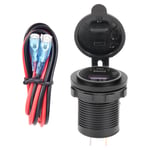 PD Type C USB Car Charger and QC 3.0 Quick Charger 12V Power Outlet Socket1206