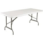 Table pliable Bolero blanche - 1829mm - Meuble de jardin