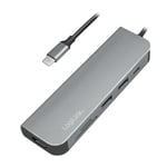 LogiLink USB-C Multi-hub med HDMI/2xUSB/SD-läsare/PD 60W