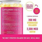 Collagen Gummies for Women | 200mg Hydrolyzed Collagen + 2500mcg Biotin, with