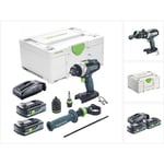 Tdc 18/4 Perceuse-visseuse sans fil 75Nm 18 v Brushless + 2x Batteries 4,0Ah + Chargeur + Coffret Systainer - Festool