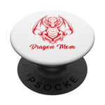 Dragon Mom Tee Fantasy Mother Mythical Mama Mummy Dragons PopSockets Adhesive PopGrip