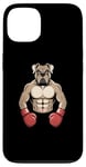 Coque pour iPhone 13 Boxers Gants de boxe pour chien