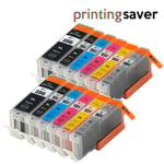 12 Ink Cartridge For Cli551 Canon Pixma Ip7250 Mg5450 Mg6350 Mx925 Grey Xl